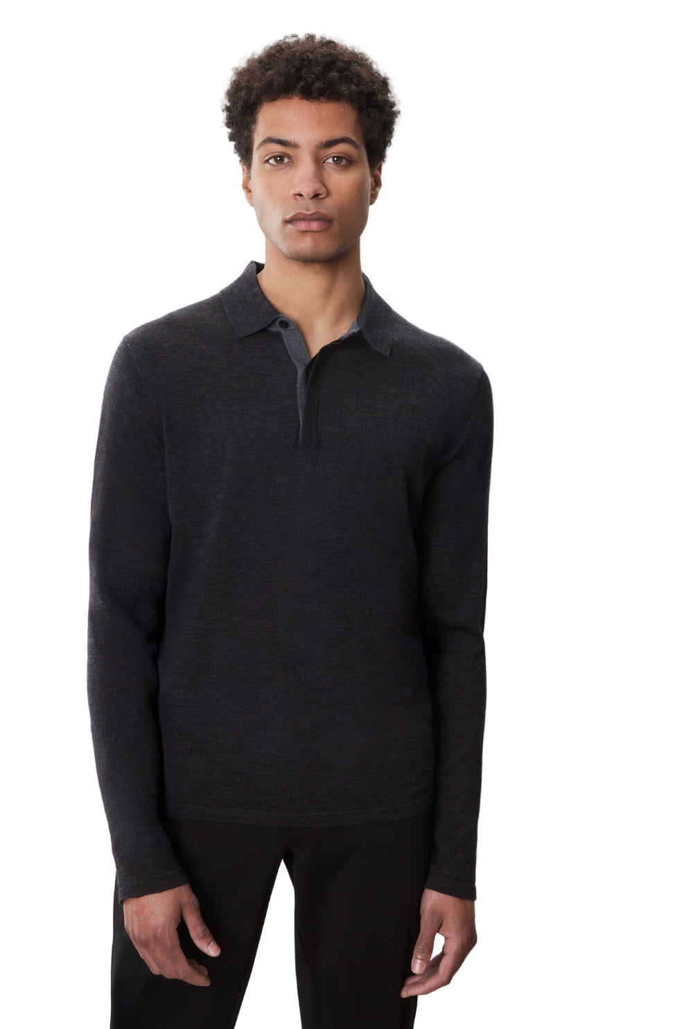 Crafted from luxurious Extra Fine Merino Wool, this long sleeve polo offers an elevated look with exceptional softness and breathability. Designed as the perfect layering piece under a jacket, it delivers refined comfort without bulk. Available in seven rich colors, it’s a versatile wardrobe staple for effortless, polished style year-round.