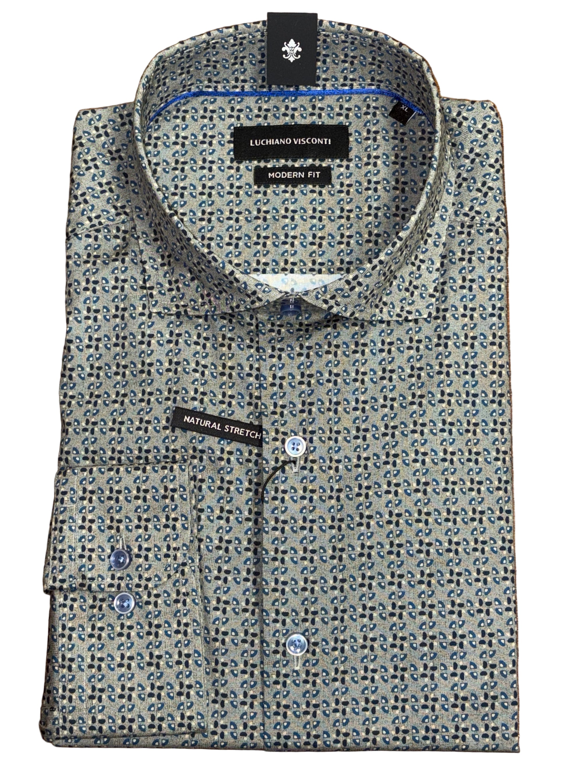 Soft cotton with a natural stretch, this long sleeve shirt is perfect to wear with Jeans or dressed up with slacks and a sport coat.