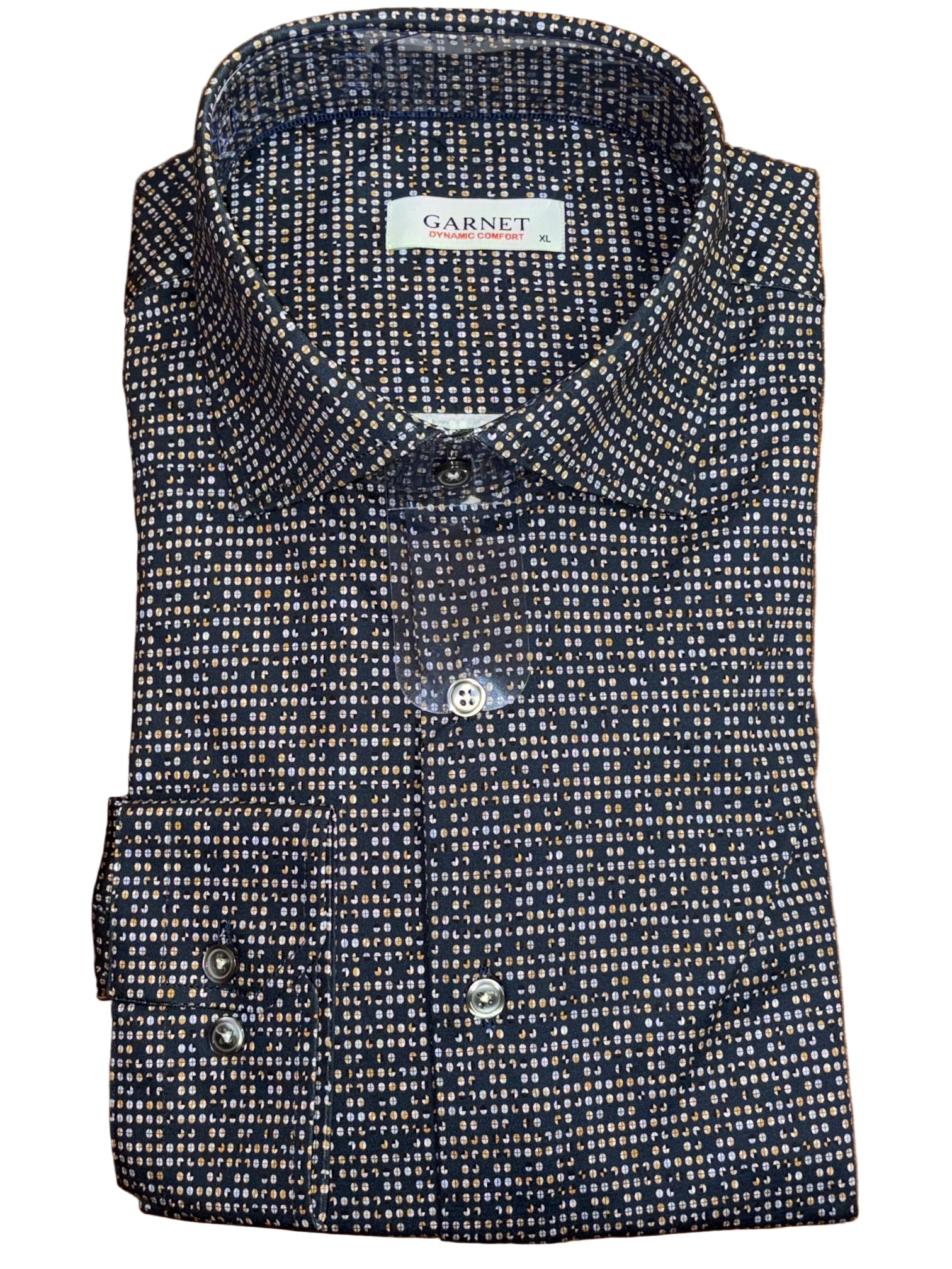 Soft polished cotton with a natural stretch, this long sleeve shirt is perfect to wear with Jeans or dressed up with slacks and a sport coat.