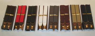 Metal Clip On Suspenders - Regular