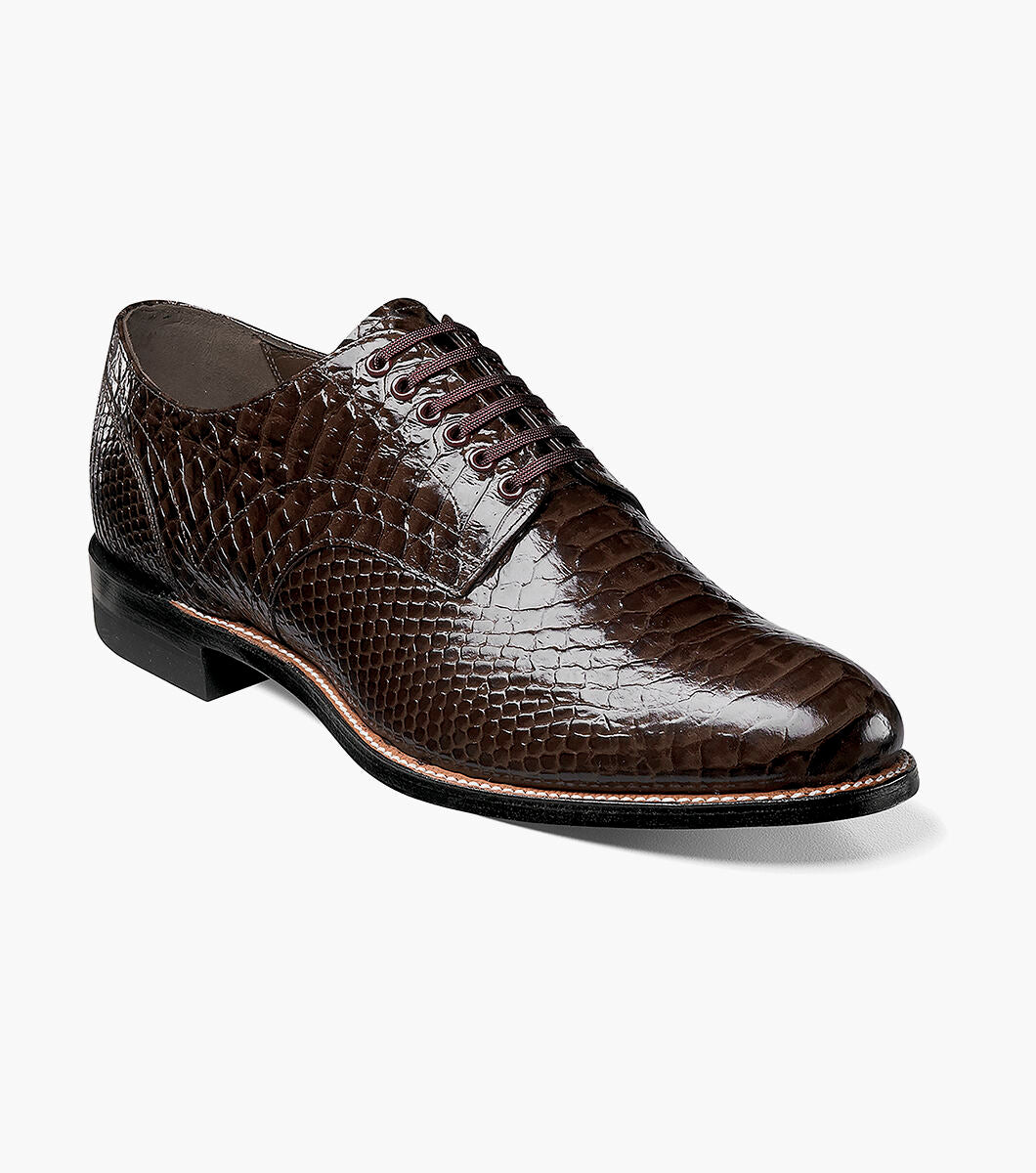 STACY ADAMS - (A2929) Madison Anaconda Plain Toe (Brown)