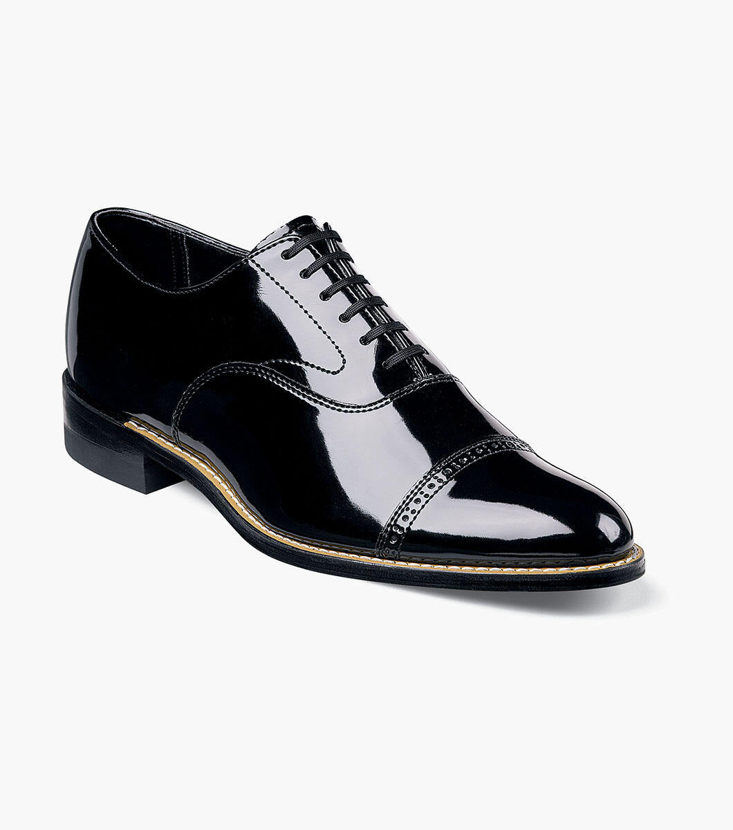 Stacy Adams - (C3207) Concorde Cap Toe (Black) - Penners