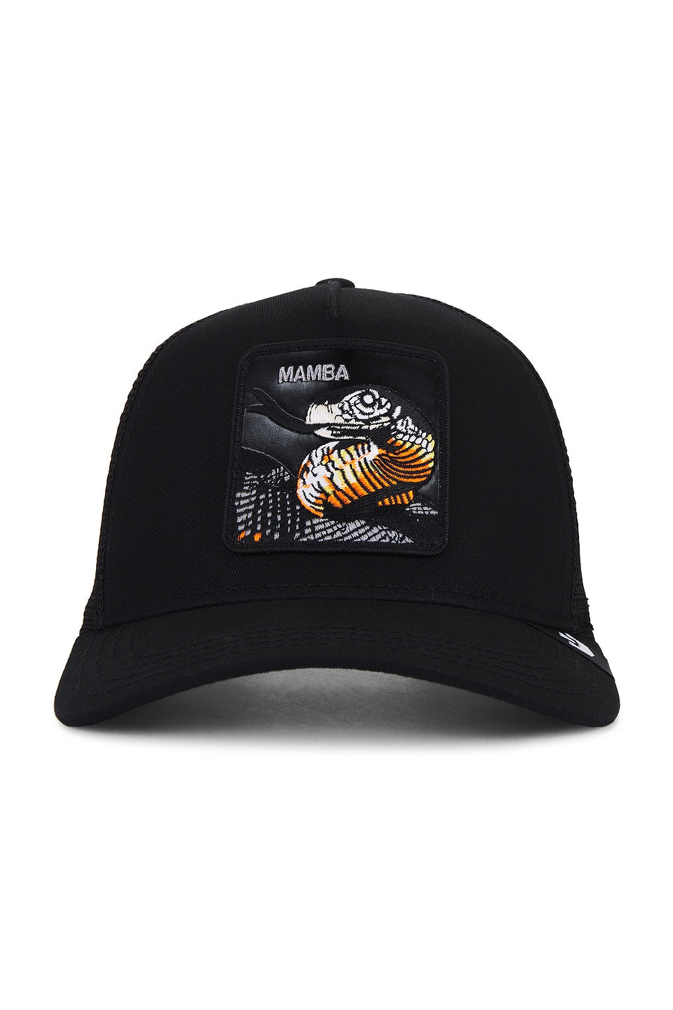 60% cotton, 40% polyester
Made in Vietnam
Novelty patch at front
Twill and mesh fabric with adjustable back strap
Brim measures approx 2.5" in length
OS measures approx 24.33" in circumference
Revolve Style No. GOOR-MA41
Manufacturer Style No. 101-1024-BLK-O/S