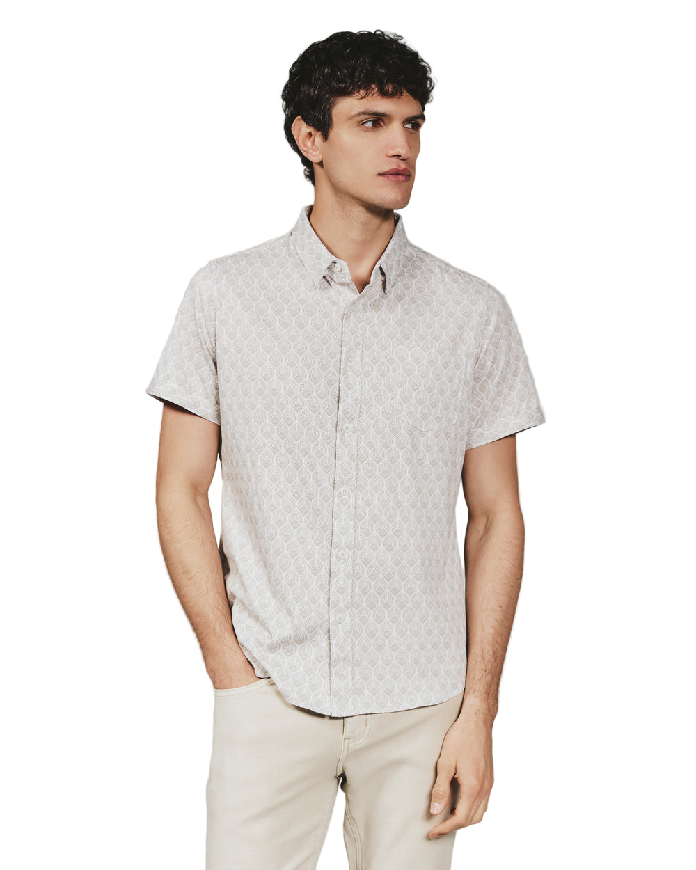 A classic button-up crafted in Coastal Cotton Stretch fabric featuring a timeless print, hidden button-down collar and custom 7D logo details — taking form and function to the next level.

Details
Model is 6'1" and wears a size medium.
Care: Machine wash cold on delicate cycle, low tumble dry, do not iron
Composition: 51% Polyester | 45% Pima Cotton | 4% Spandex
SKU:&nbsp;SMK-8062