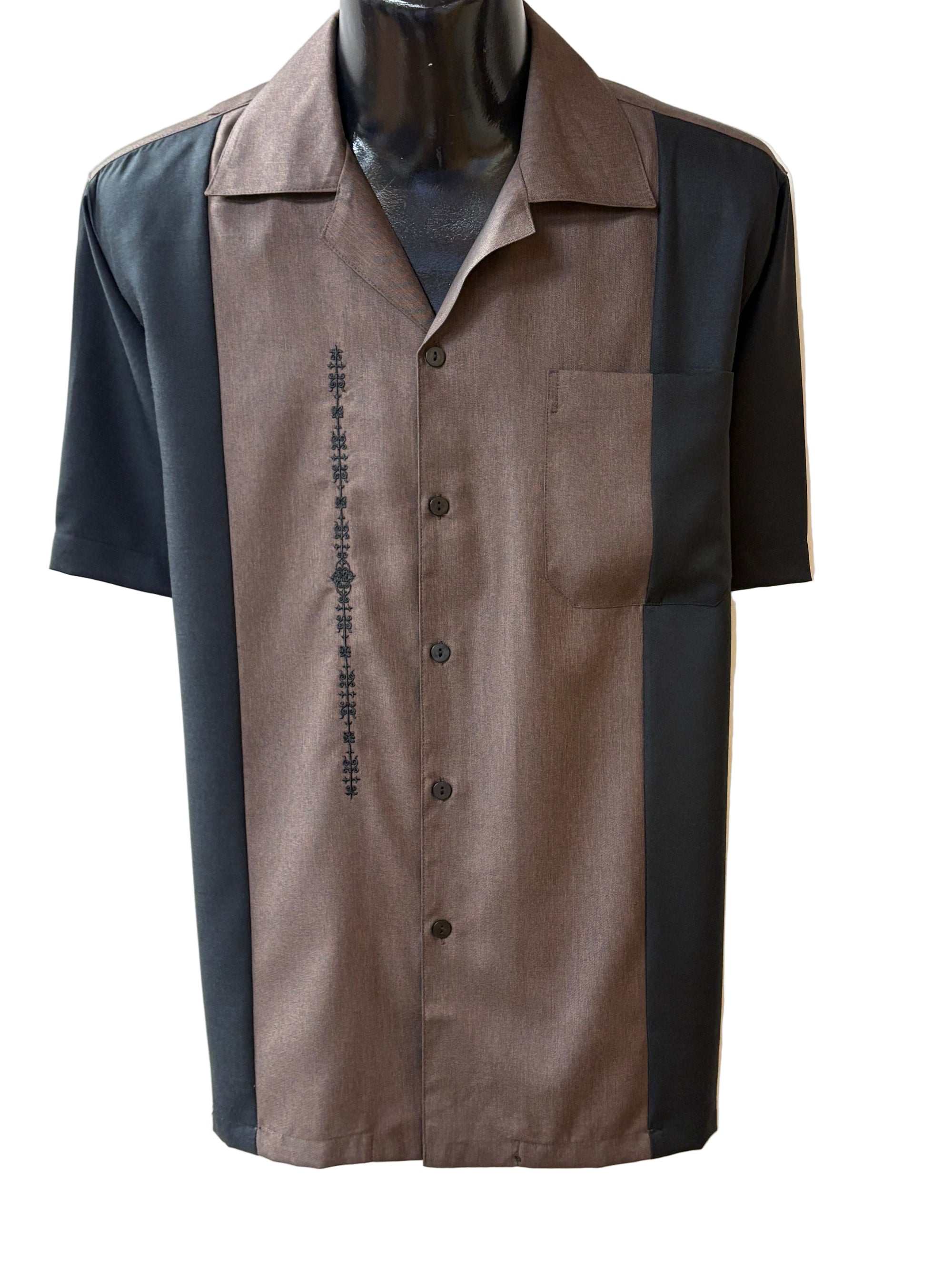 El Hombre shirt is custom made for Penner's! This retro shirt is square bottom and is perfect to dress up with some Stacy's and a nice fedora or casual with shorts and sandals.&nbsp; Made with lightweight poly so you can wash it and wear it.&nbsp; You'll love these shirts!&nbsp;