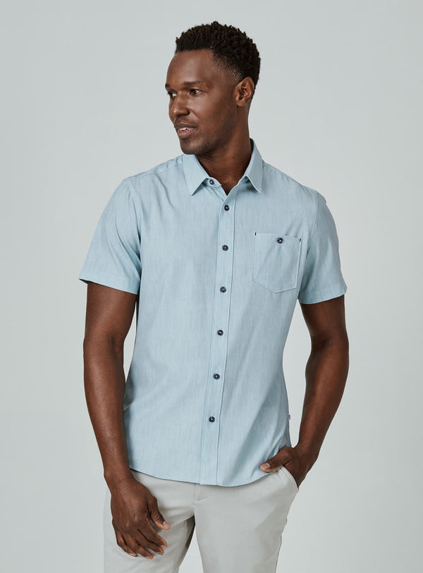 Men's Short Sleeve Button Downs | 7 Diamonds Collection - Penners