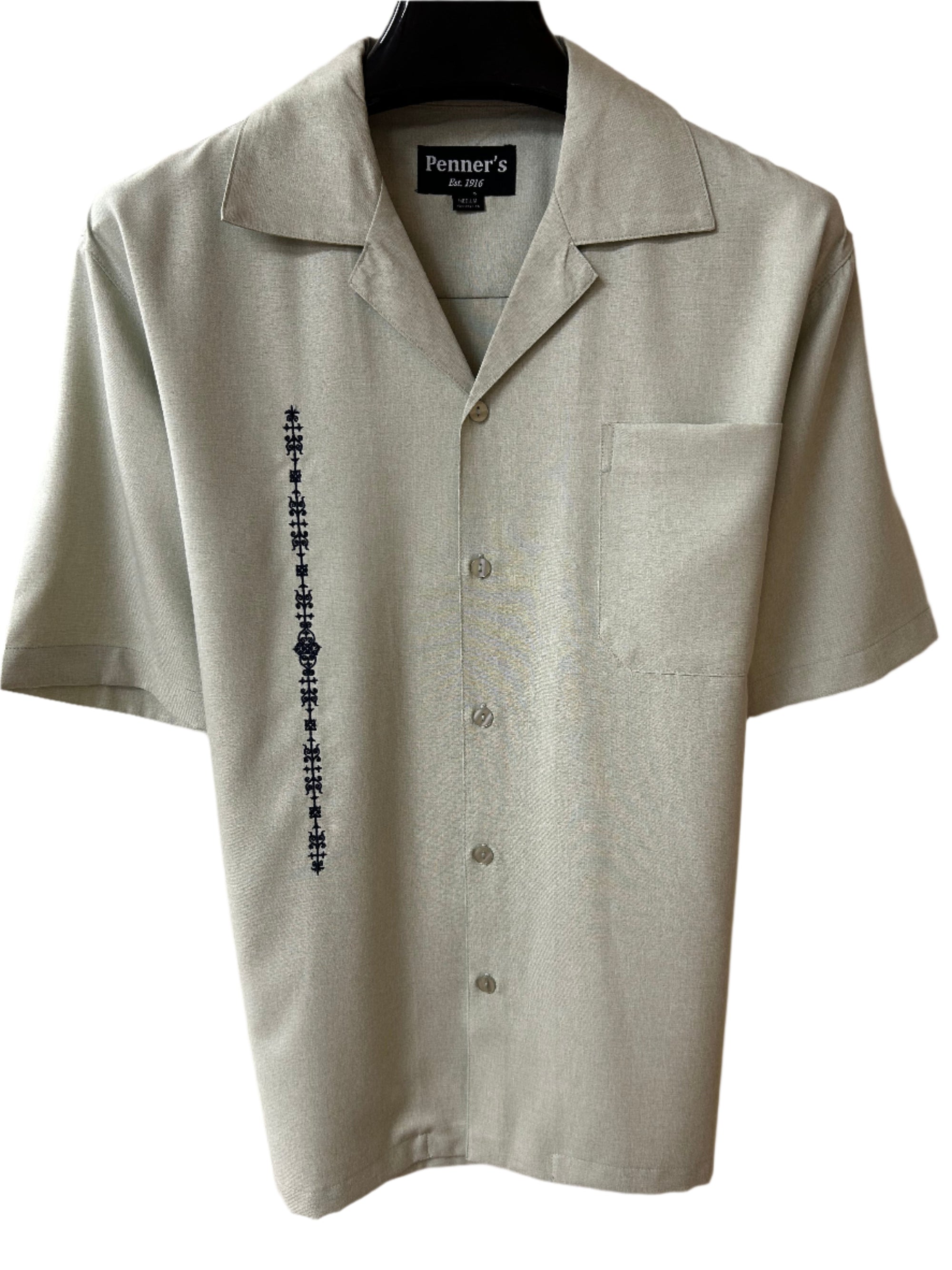 El Clasico shirt is custom made for Penner's! This retro shirt is square bottom and is perfect to dress up with some Stacy's and a nice fedora or casual with shorts and sandals.&nbsp; Made with lightweight poly so you can wash it and wear it.&nbsp; You'll love these shirts!