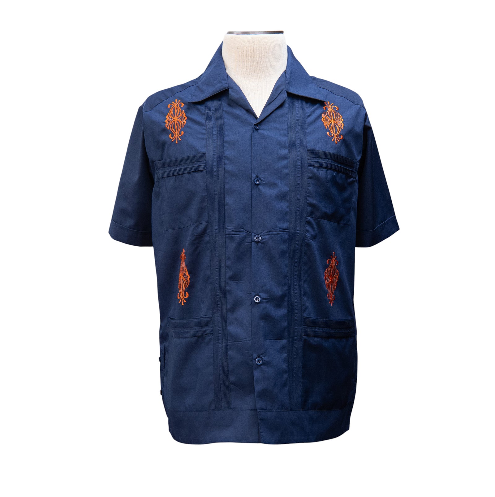 Poco Loco Guayabera - Men's Short Sleeve | 4 Pockets | Polyester-Cotton Blend
