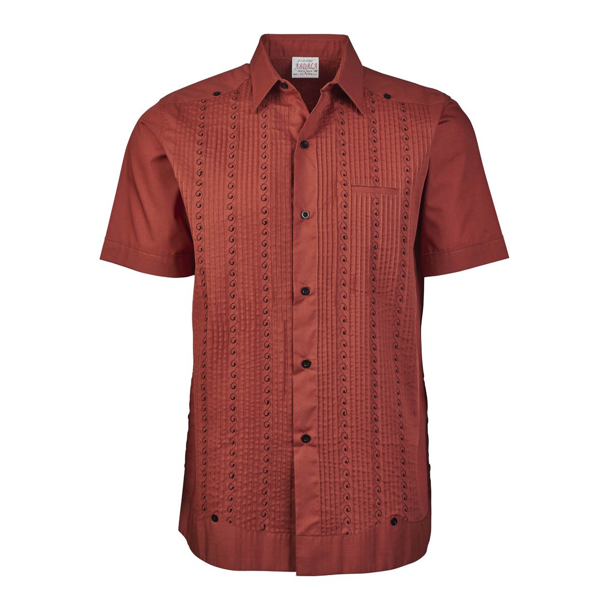 Presidente Short Sleeve Guayabera Shirts - Cigar Pocket and Pleats
