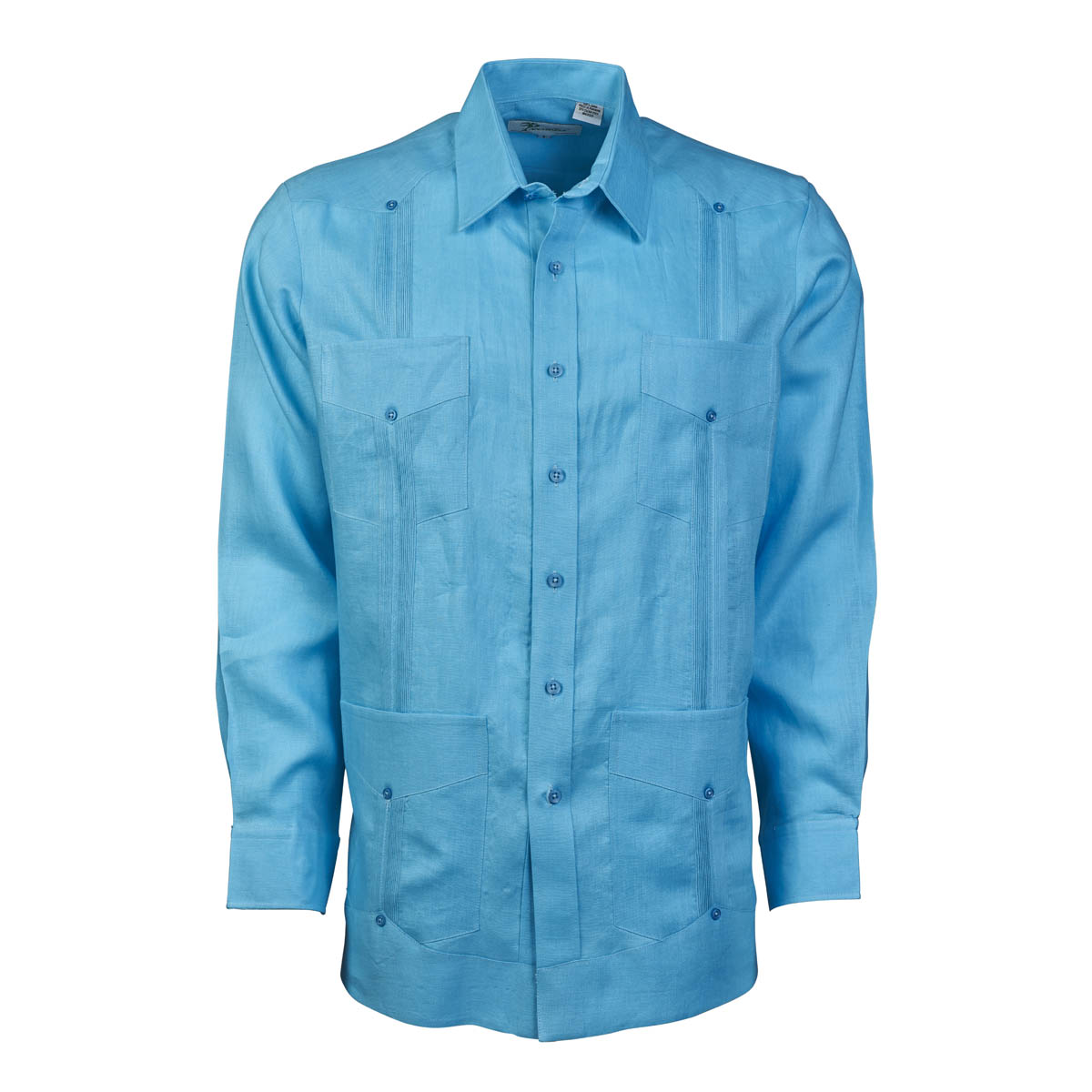 Escalade Guayabera - Men's Long Sleeve | 4 Pockets | 100% Irish Linen