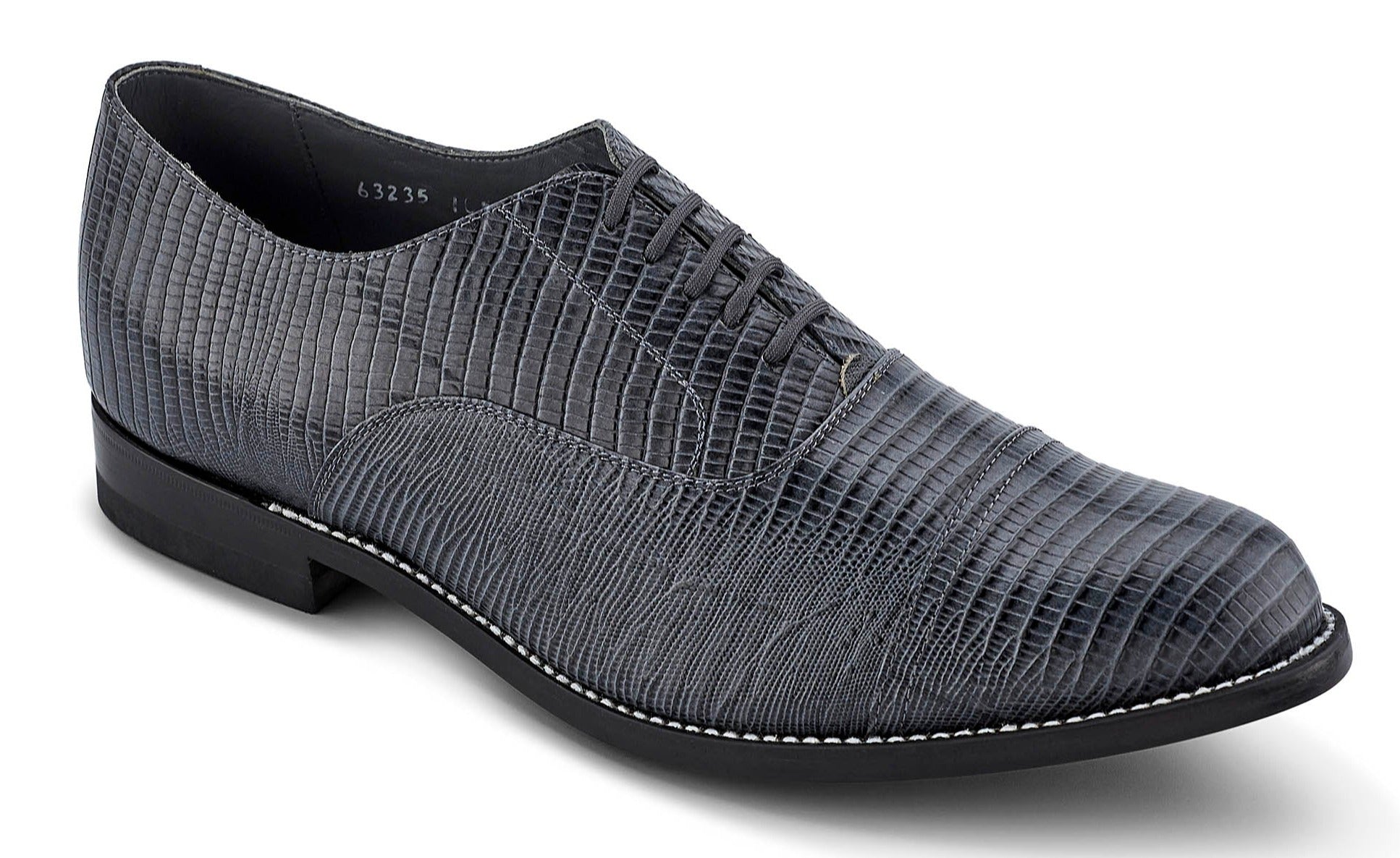 STACY PENNER - NEW STYLE Grey Lizard Cap Toe (C1613)