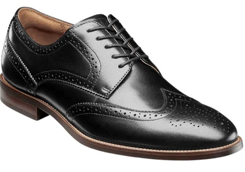 Florsheim Men Rucci Wingtip Oxford Shoes - Dress Shoes NYC 8.5 / Black Florsheim Men Rucci Wingtip Oxford Shoes - Dress Shoes NYC 8.5 / Black