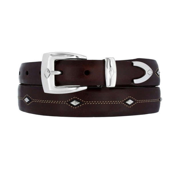 Brighton | Denver Diamond Belt | Men's 36 / Brown