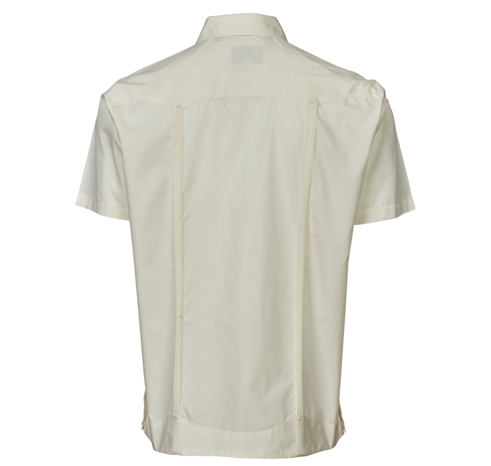 G-Style USA Camicia Cuban Guayabera a maniche corte da uomo, bianco, S G-Style USA Camicia Cuban Guayabera a maniche corte da uomo, bianco, S