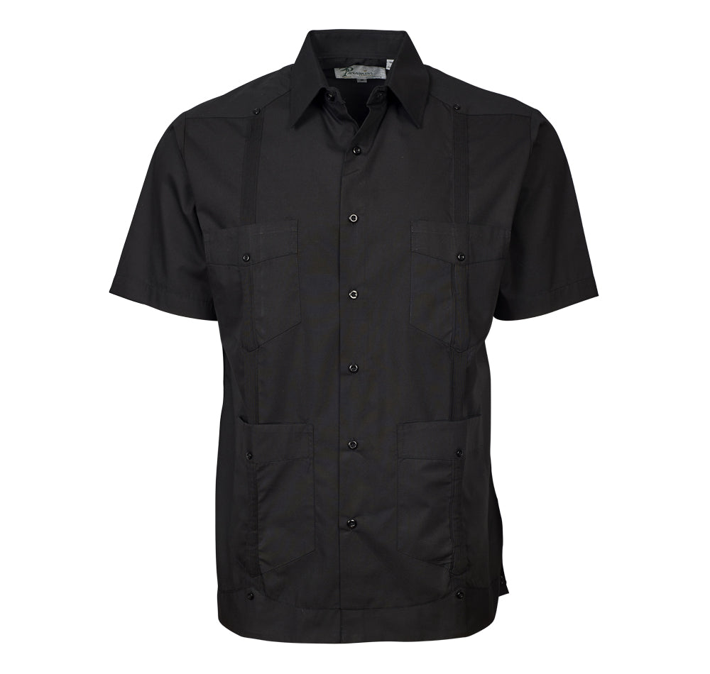 Cotton Guayaberas | Authentic Hacienda Style at Penner's M / Black Cotton Guayaberas | Authentic Hacienda Style at Penner's M / Black