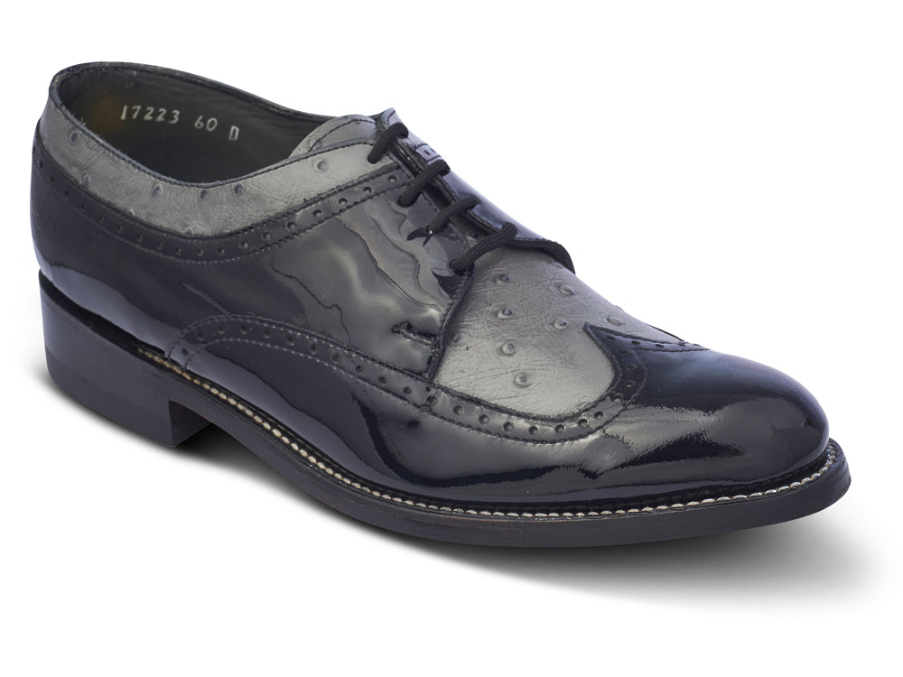 STACY PENNER - Black/Grey Wing Tip (C1637)