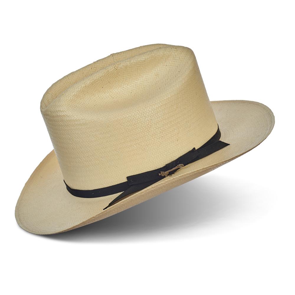 thumbnail image 2 of Stetson Rustic Straw Hat - Mexican Palm With Leather Hatband & Chin Strap 2 of 11