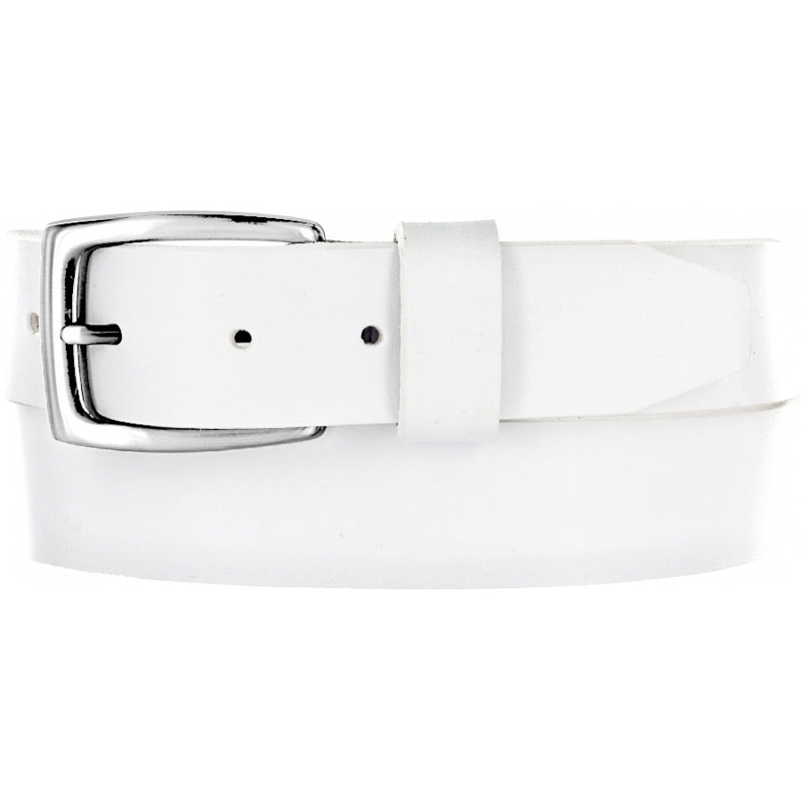 BRIGHTON - (61502) Beck Basic Belt (White)