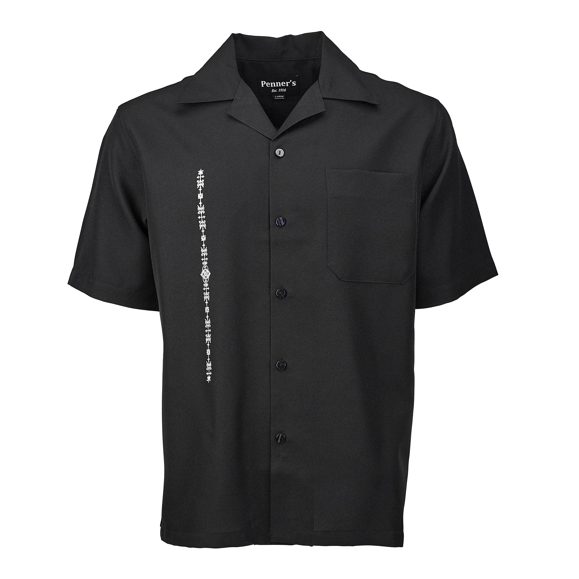 El Clasico shirt is custom made for Penner's! This retro shirt is square bottom and is perfect to dress up with some Stacy's and a nice fedora or casual with shorts and sandals.&nbsp; Made with lightweight poly so you can wash it and wear it.&nbsp; You'll love these shirts!
