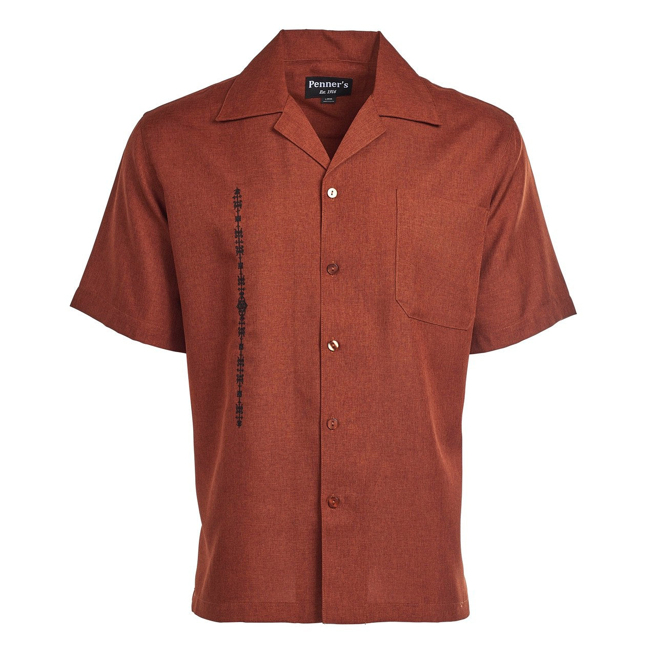 El Clasico shirt is custom made for Penner's! This retro shirt is square bottom and is perfect to dress up with some Stacy's and a nice fedora or casual with shorts and sandals.&nbsp; Made with lightweight poly so you can wash it and wear it.&nbsp; You'll love these shirts!