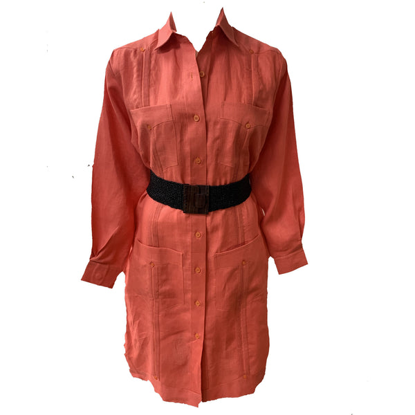guayabera dress Linen Guayabera Dresses | Authentic Mexican Style