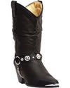 DINGO - Dingo Supple Pigskin Cowgirl Boots (Black)