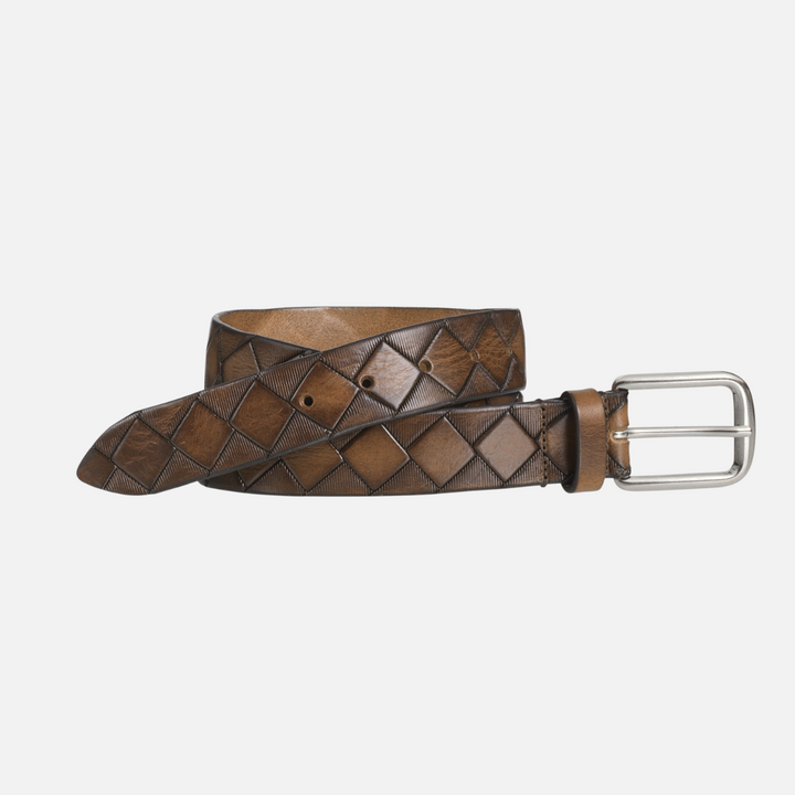 Johnston & Murphy 75-7496 Basketweave brown