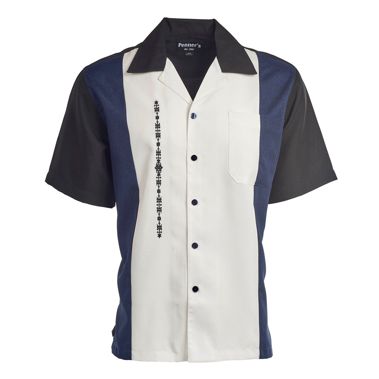 El Patron shirt is custom made for Penner's! This retro shirt is square bottom and is perfect to dress up with some Stacy's and a nice fedora or casual with shorts and sandals.&nbsp; Made with lightweight poly so you can wash it and wear it.&nbsp; You'll love these shirts!