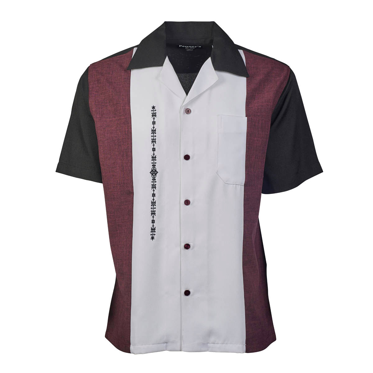 El Patron shirt is custom made for Penner's! This retro shirt is square bottom and is perfect to dress up with some Stacy's and a nice fedora or casual with shorts and sandals.&nbsp; Made with lightweight poly so you can wash it and wear it.&nbsp; You'll love these shirts!